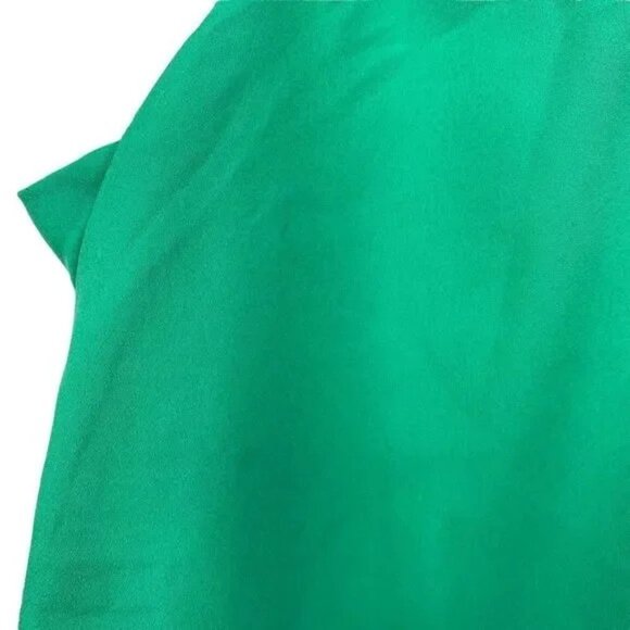 BANANA REPUBLIC WOMEN'S GREEN SLEEVELESS LINED BLOUSE WITH SIDE-SLITS SMALL - Picture 3 of 6